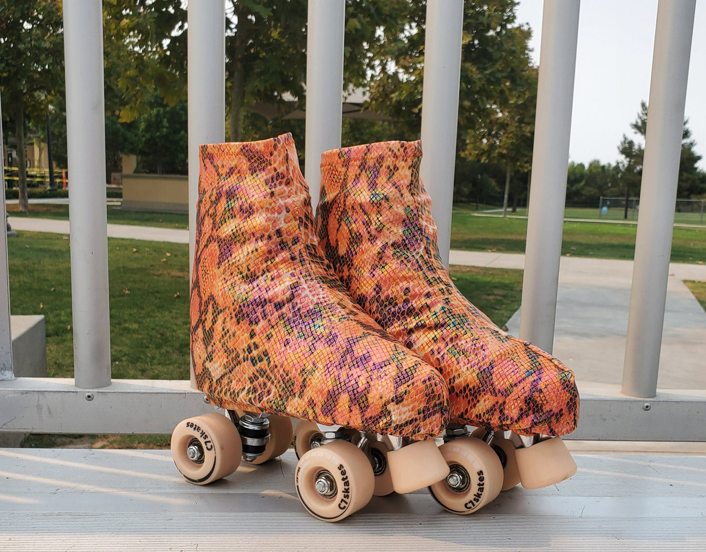 Sunset Snake Roller Skate Boot Covers/Huggies
