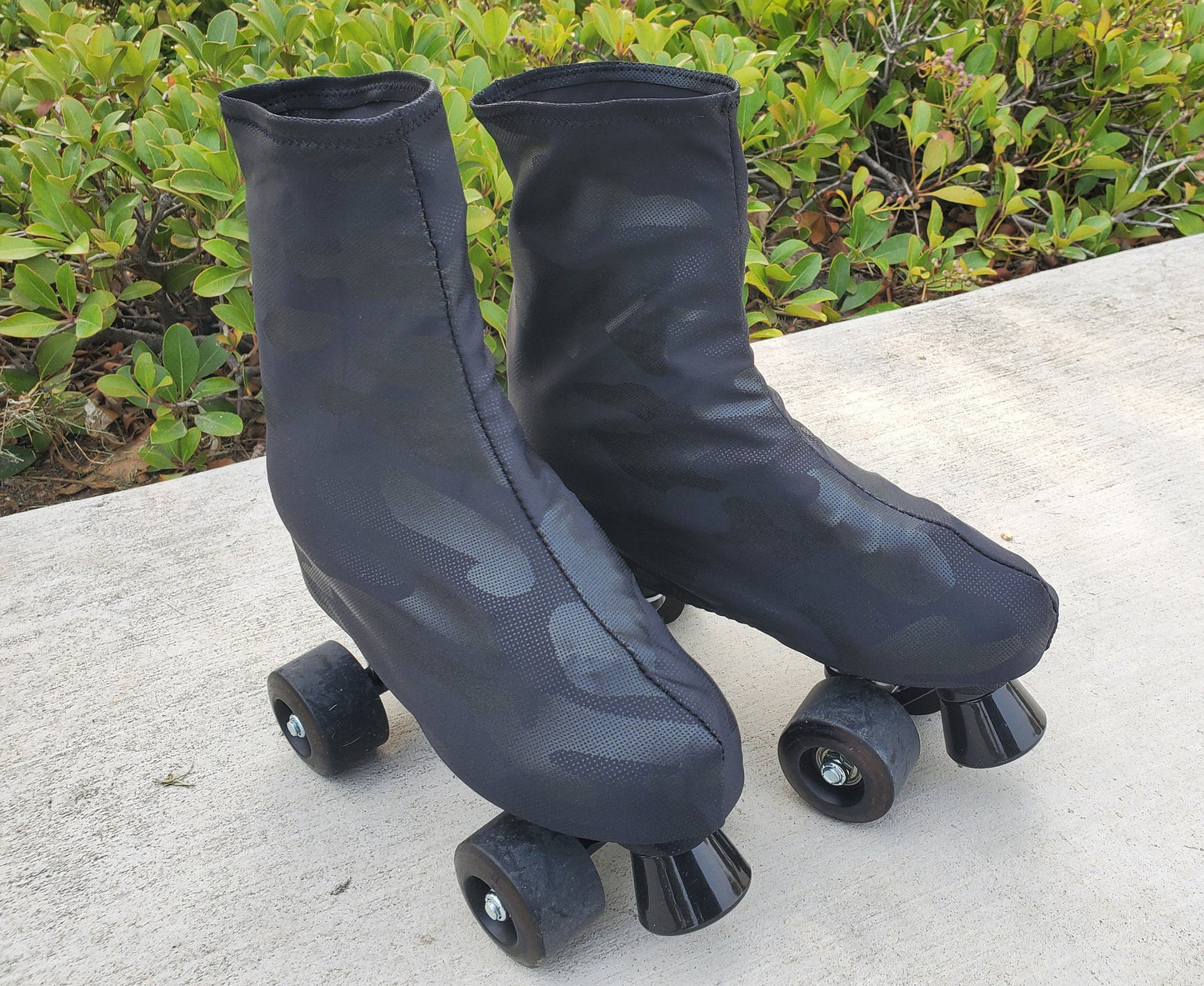 Blackout Camouflage Roller Skate Boot Covers/Huggies