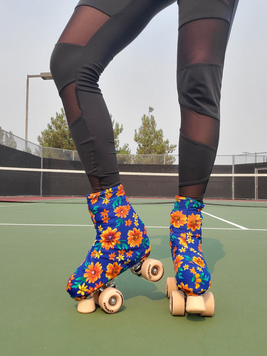 Flower Power Roller Skate Boot Covers/Huggies