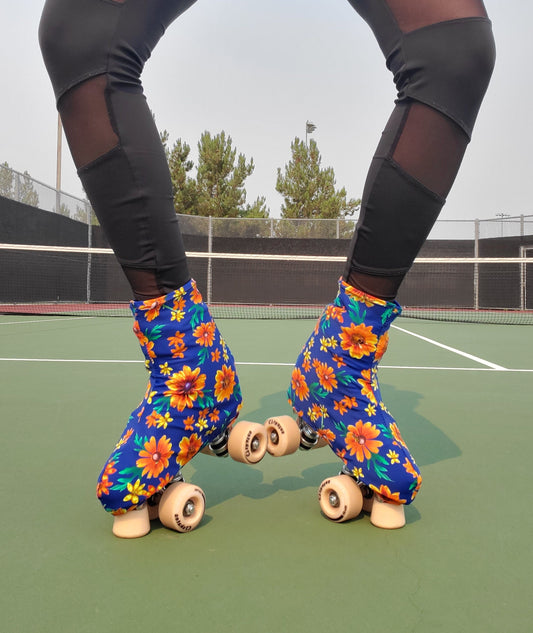 Flower Power Roller Skate Boot Covers/Huggies