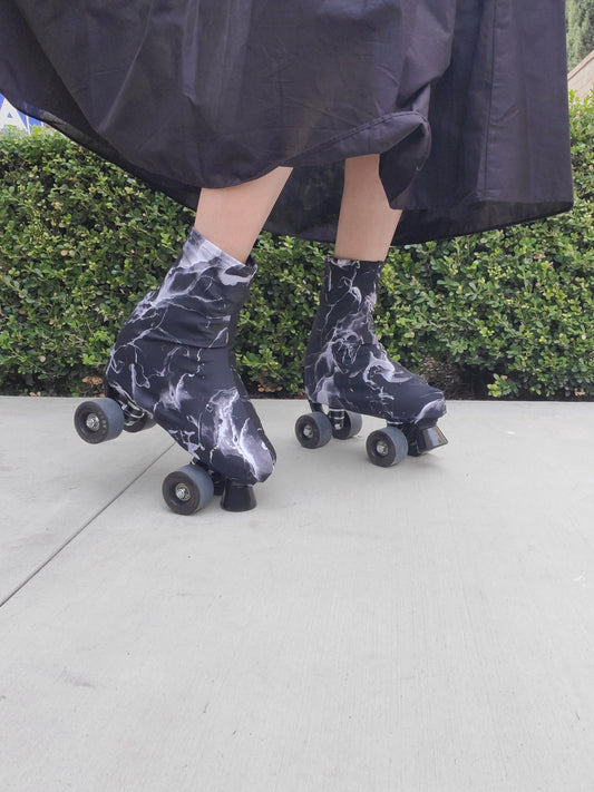 Marble Roller Skate Boot Covers/Huggies