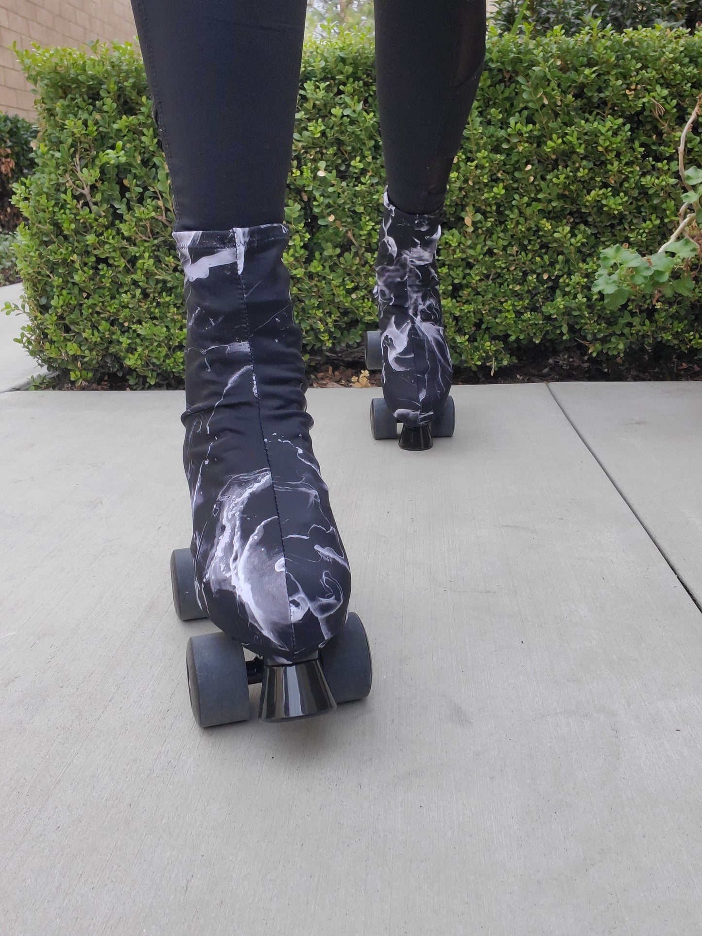 Marble Roller Skate Boot Covers/Huggies