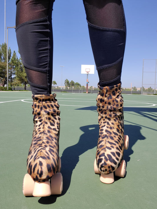 Leopard Roller Skate Boot Covers/Huggies