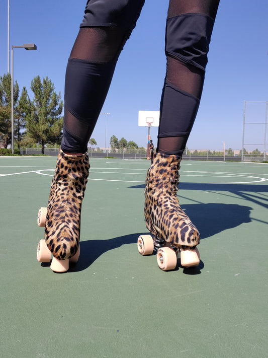 Leopard Roller Skate Boot Covers/Huggies