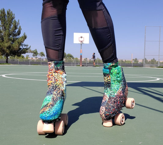 Mosaic Roller Skate Boot Covers/Huggies