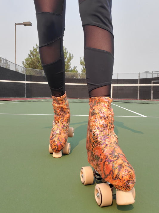 Sunset Snake Roller Skate Boot Covers/Huggies