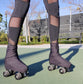 Noir Leopard Roller Skate Boot Covers/Huggies