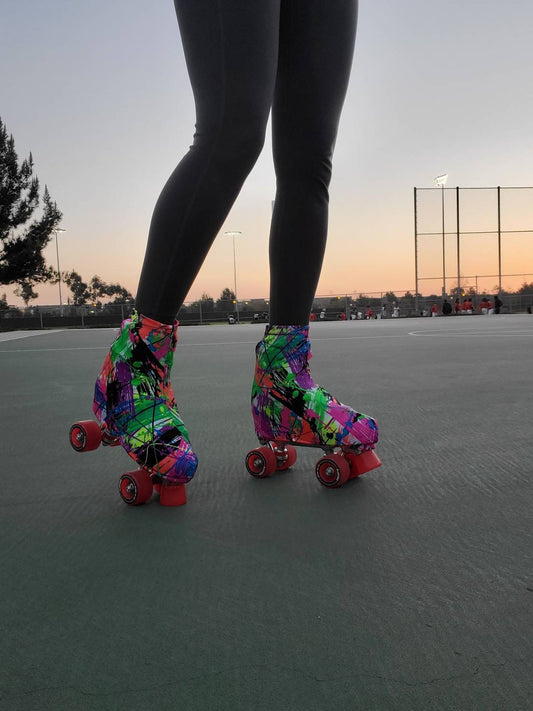 Paint Bomb Roller Skate Boot Covers/Huggies